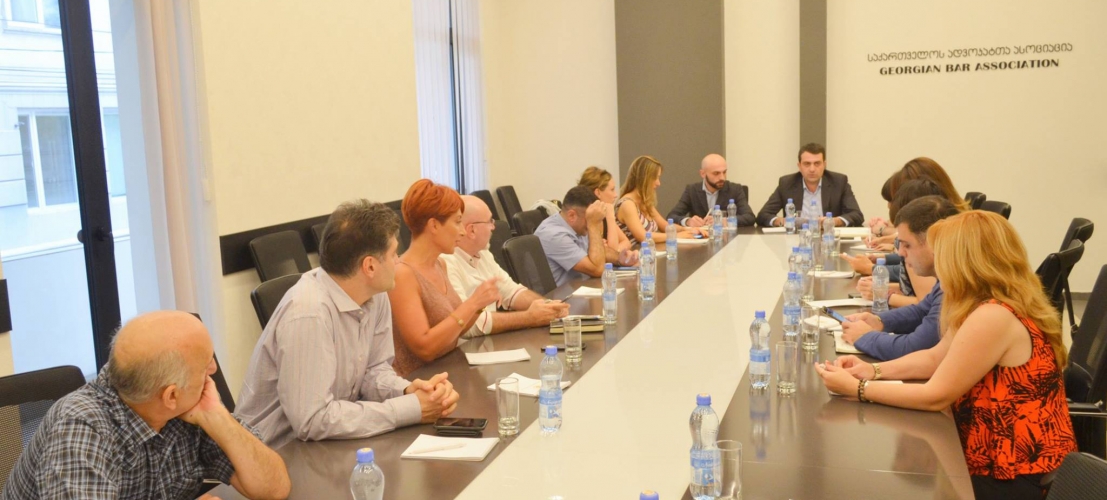 საქართველოს ადვოკატთა ასოციაციის თავმჯდომარე და აღამასრულებელი მდივანი კომიტეტების ხელმძღანელებს შეხ