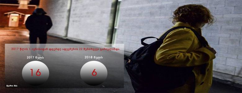 2017-2018 წლებში ადევნების 22 შემთხვევა გამოვლინდა